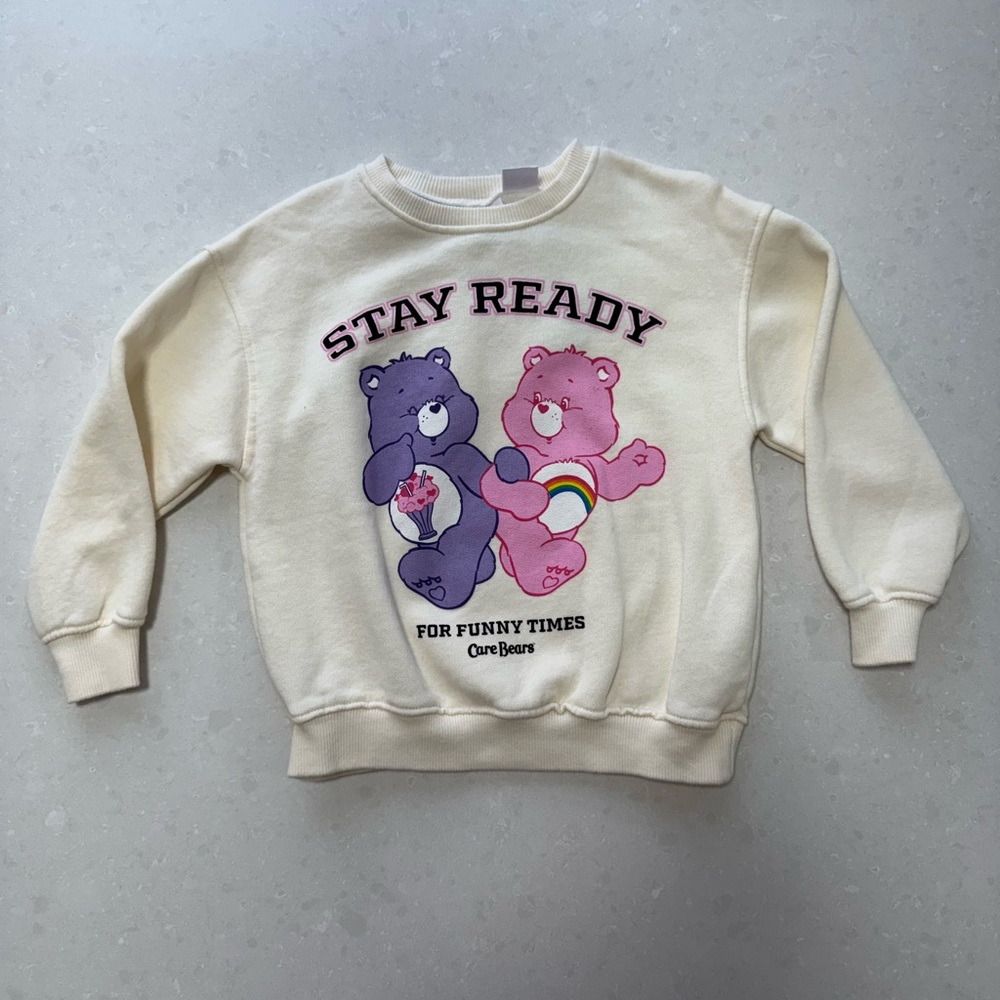 NWT Zara Kids Care Bears Sweatshirt Size 2-3Y